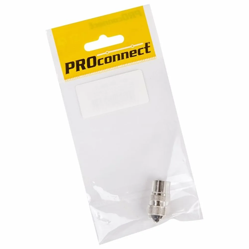 Разъем антенный на кабель, (штекер-TV металл орех), (1шт.) (пакет) PROconnect PROconnect 0520317