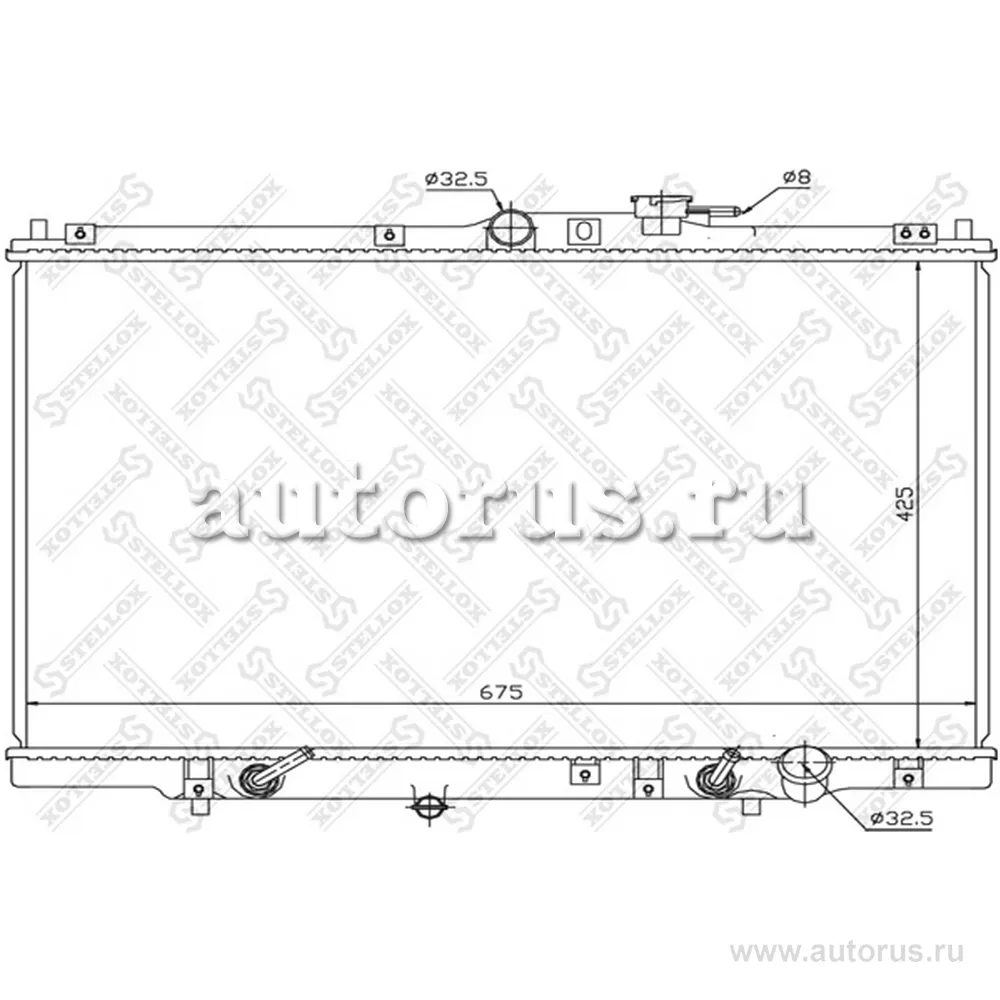 Радиатор системы охлаждения Honda Shuttle 2.2/2.3 94-98 STELLOX 10-26087-SX