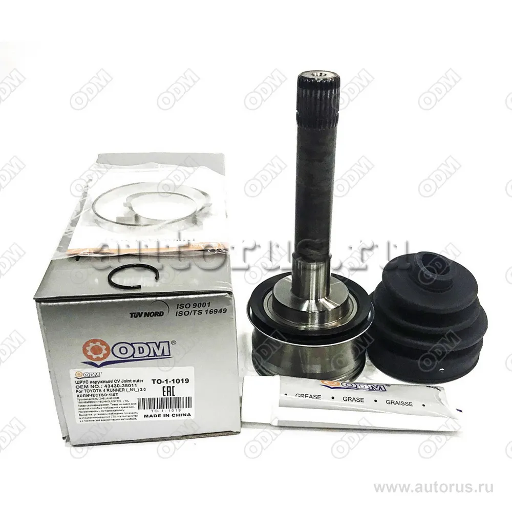 ШРУС наружный (к-кт) TOYOTA 4 RUNNER (_N1_) 3.0 ODM TO11019