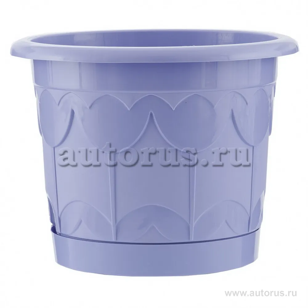 Горшок Тюльпан с поддоном, цветок мяты, 2,9 л Palisad 69247 PALISAD 69247