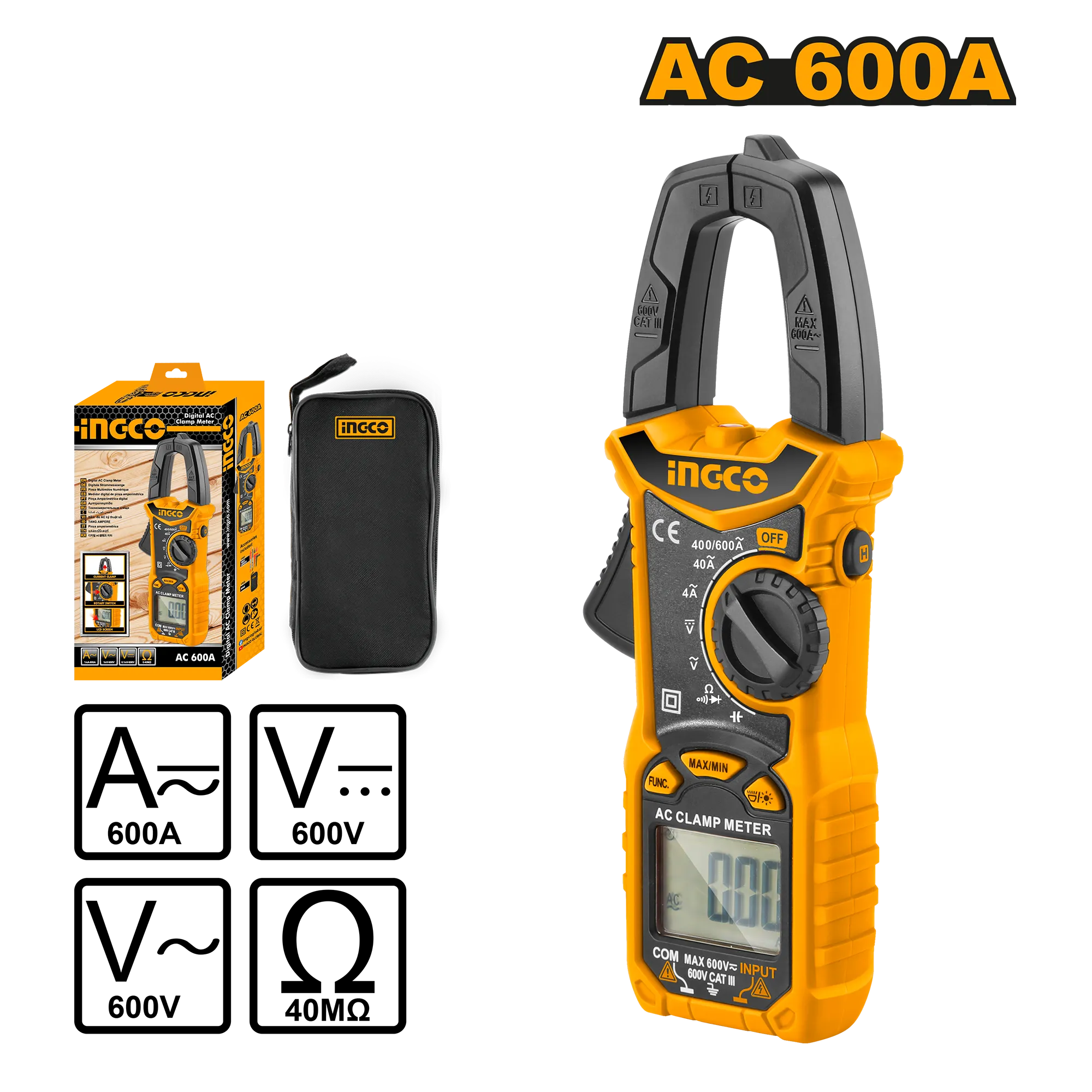 Мультиметр цифровой INGCO DCM6003
