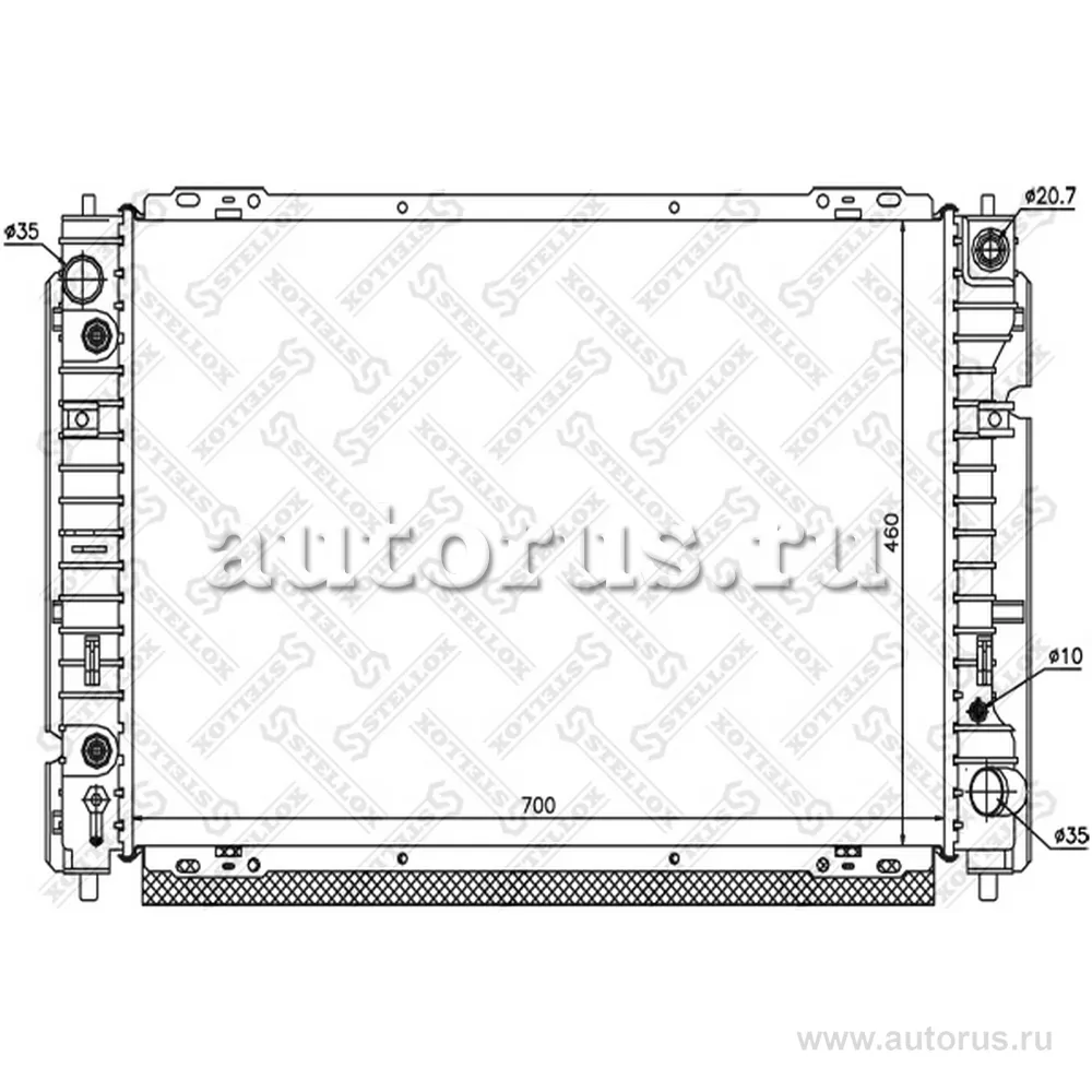 Радиатор системы охлаждения АКПП Mazda Tribute 2.0 01> STELLOX 10-25775-SX
