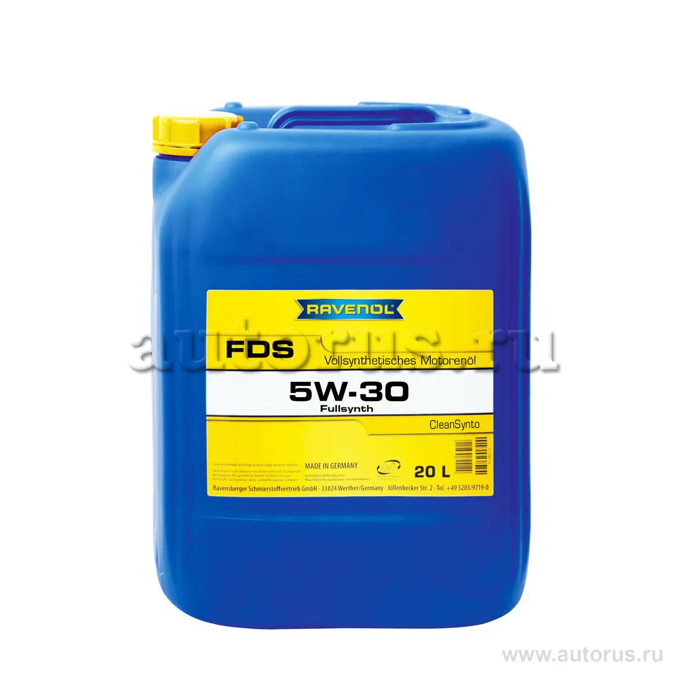 Моторное масло RAVENOL FDS SAE 5W-30 ( 20л) new