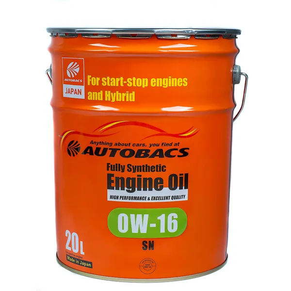 Масло моторное AUTOBACS Engine Oil 0W-16 синтетическое 20 л A01555209
