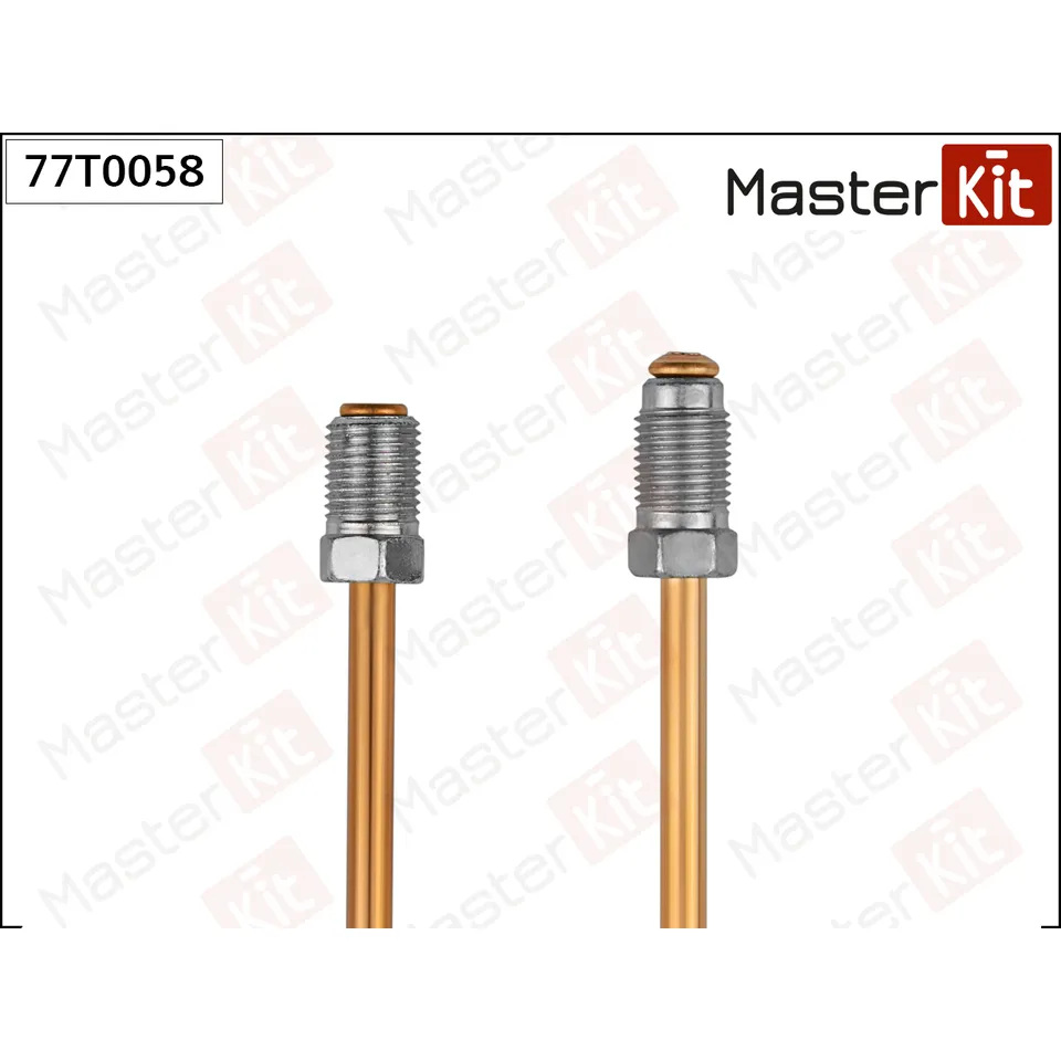 Трубка тормозная L400mm MASTERKIT 77T0058