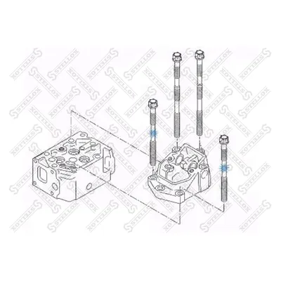 Болт ГБЦ M15x2x198D 2876 M15x2x198 STELLOX 8109008_SX