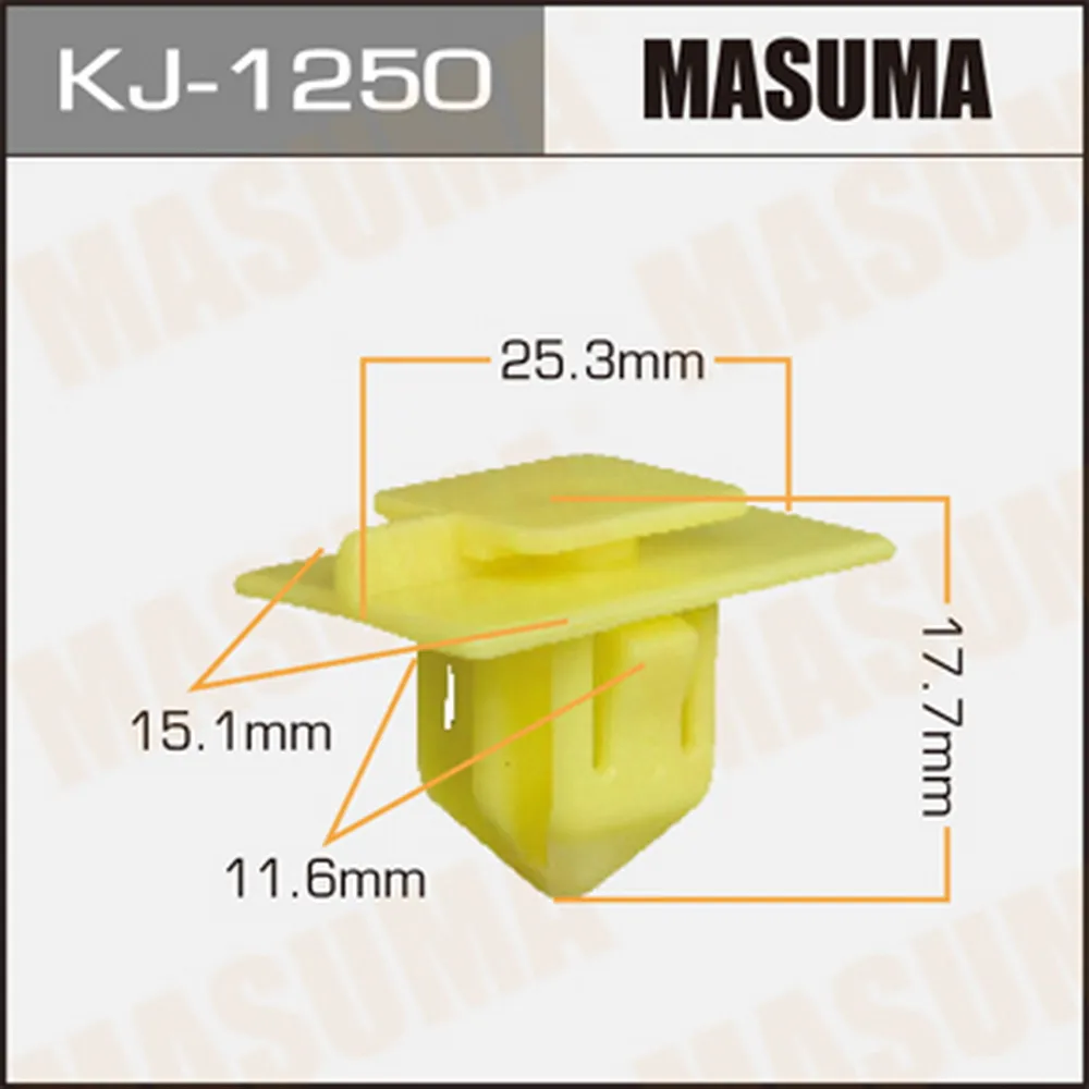 Клипса универс. 1250-KJ [уп.50] MASUMA KJ-1250