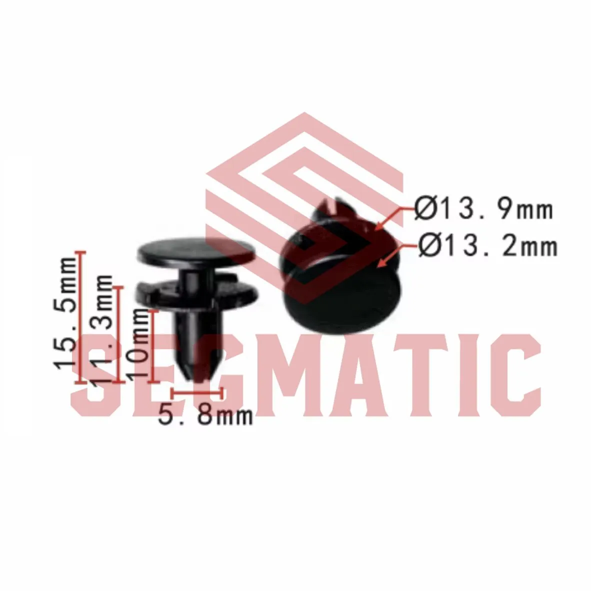 Клипса пластмассовая NISSAN SEGMATIC SG70203266