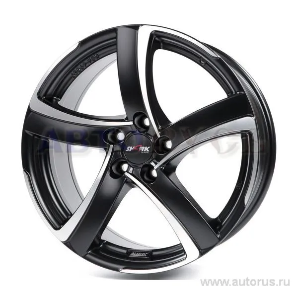 Диск литой R18 8J 5x112/70.1 ET35 ALUTEC Shark Racing Black Front Polished SH80835B735