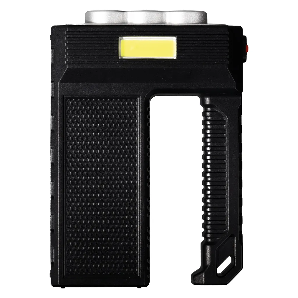 Фонарь прожектор, 6 LED и рассеиватели, боковой COB, встроенный аккумулятор, MicroUSB, Smartbuy SMARTBUY SBF-814