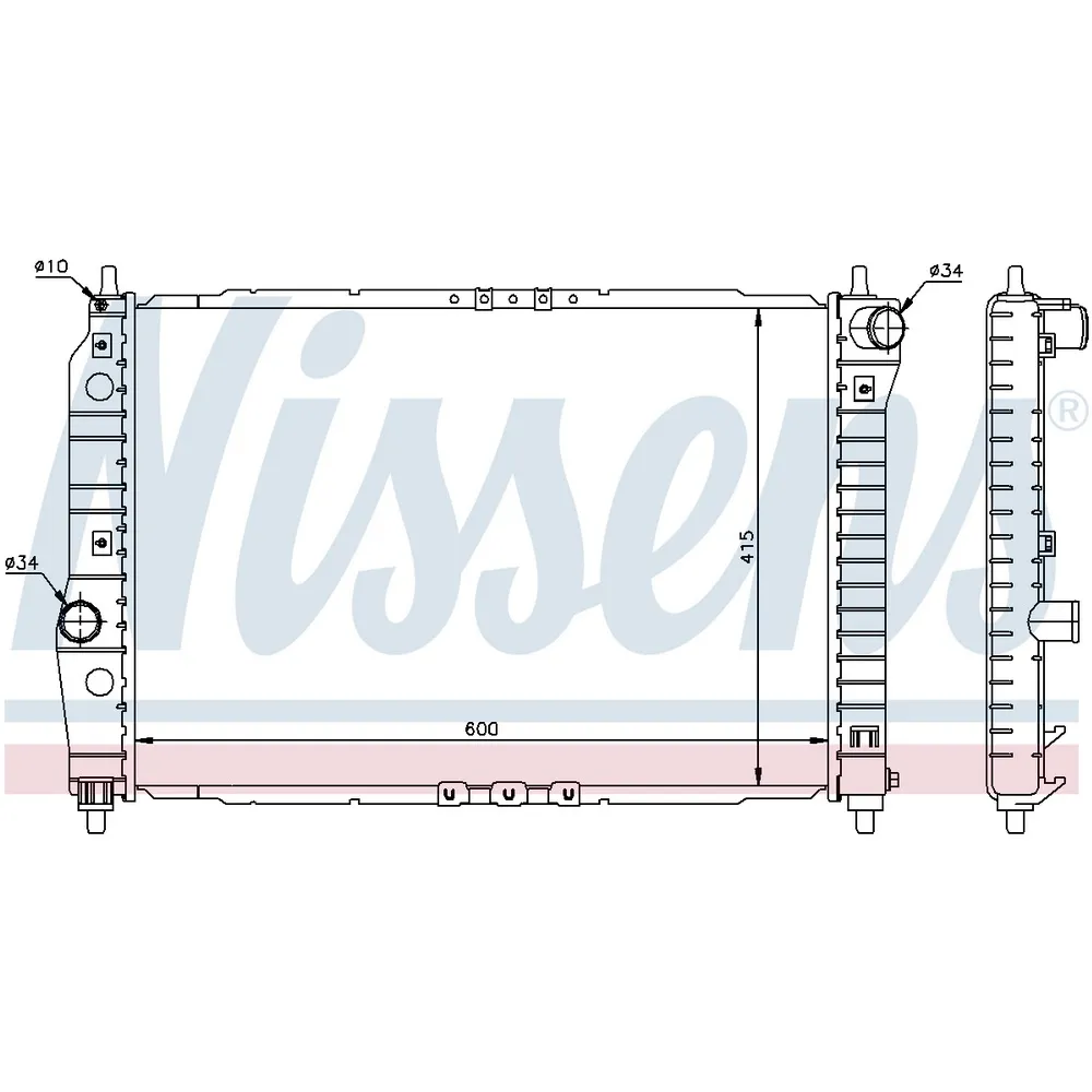 Радиатор основной NISSENS 61645