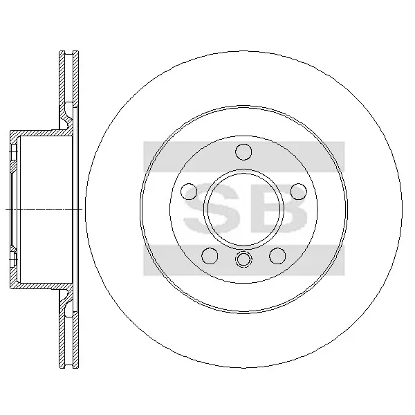 Диск тормозной SANGSIN BRAKE SD5227