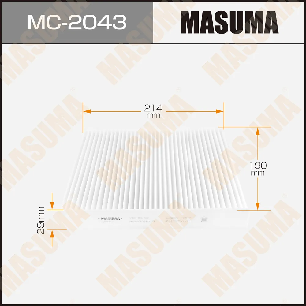 Фильтр салона MASUMA MC2043