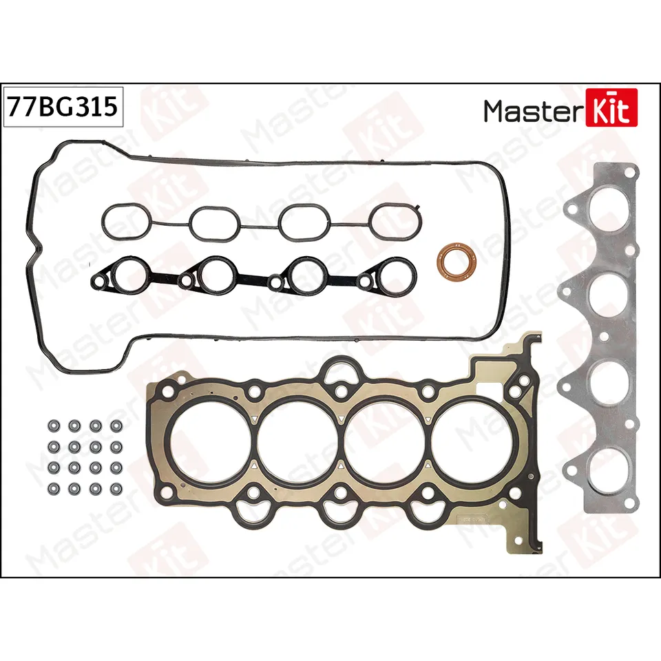 Комплект прокладок ГБЦ KIA G4FC MASTERKIT 77BG315