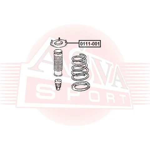 Опора заднего амортизатора ASVA 0111001