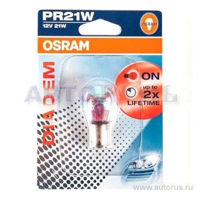 Лампа 12V PR21W 21W BAW15s OSRAM DIADEM 1 шт. блистер 7508LDR-01B