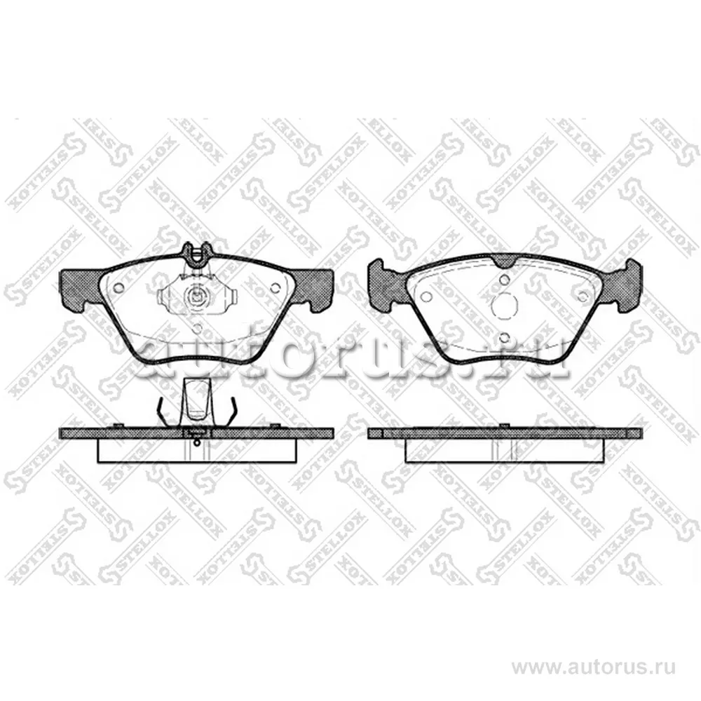 Колодки дисковые п. MB W210 2.0T-3.2/2. STELLOX 612000BL_SX