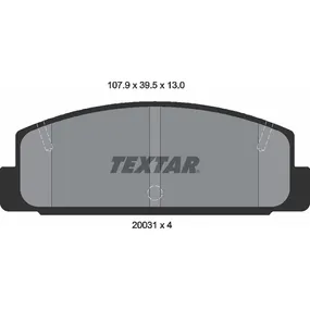Колодки задние MAZDA 6 02-08/323 98-04/626 97-02 TEXTAR 2003101
