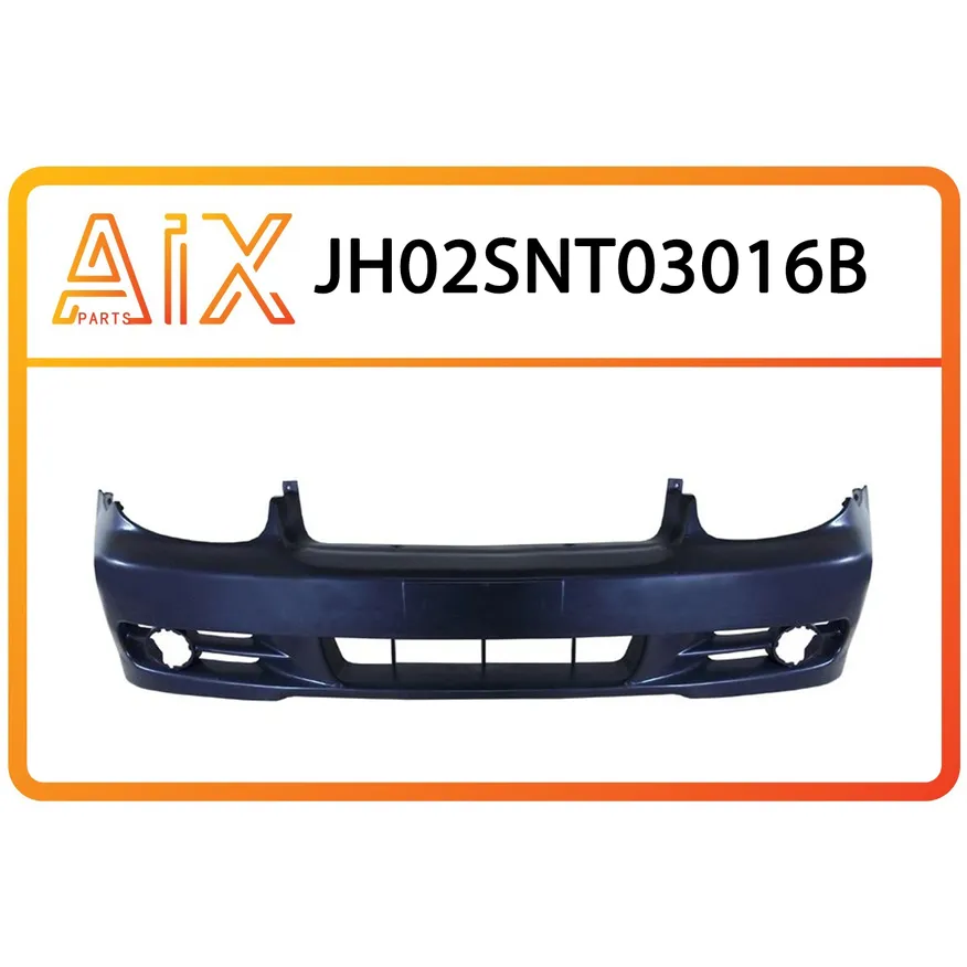Бампер передний черный без молдингов AIX JH02-SNT03-016B