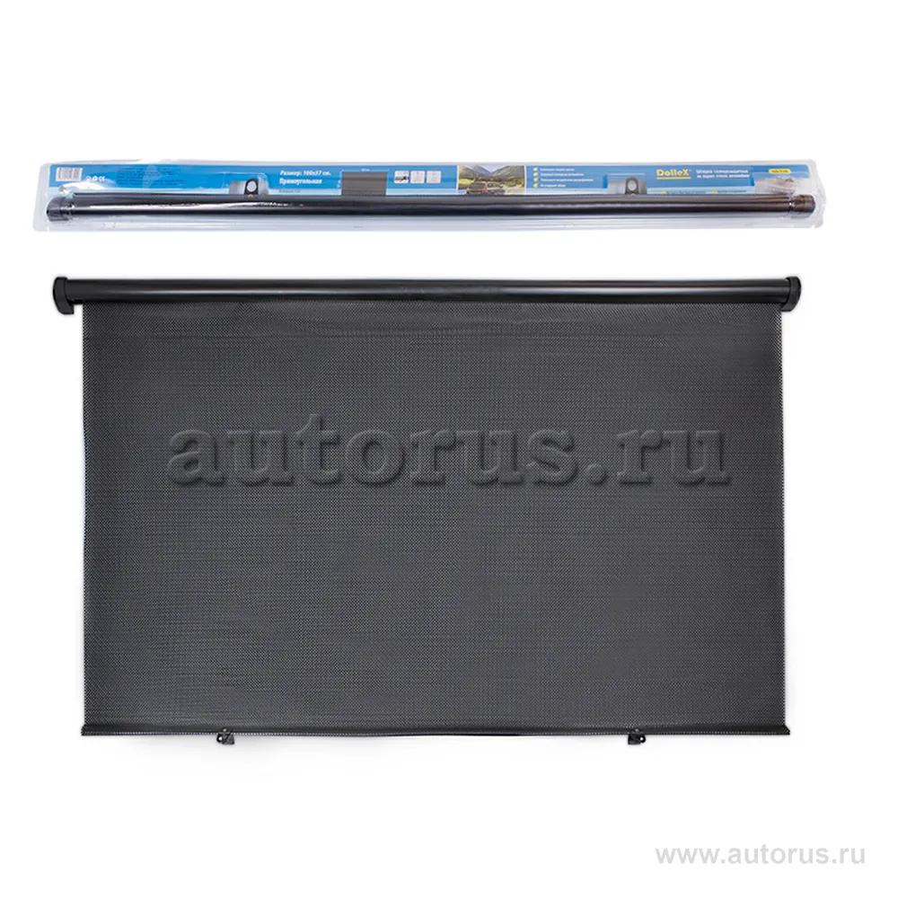 Шторка на заднее стекло 100x57 см черная DOLLEX SD-779
