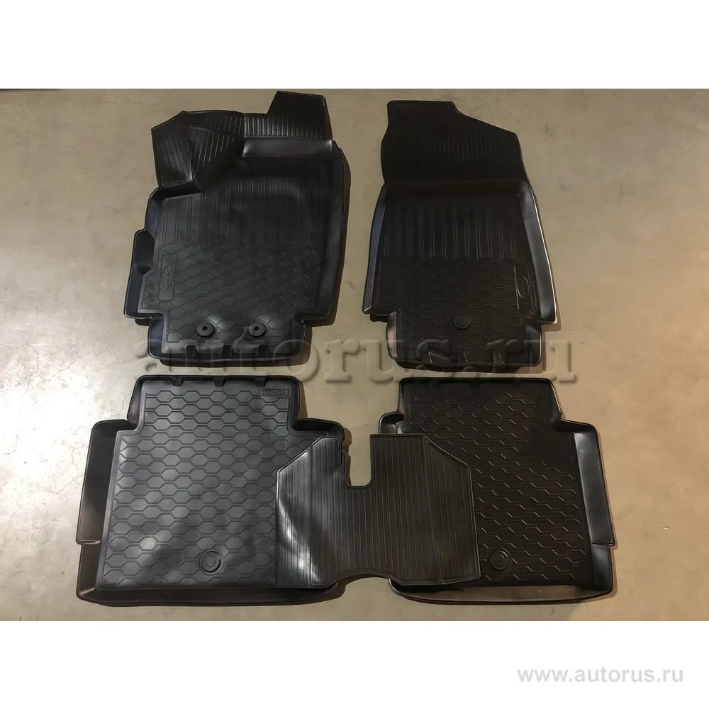 Коврики в салон полиуретан ВАЗ NIVA 2121, 2129 1976- с крепежом COMFORT 5305501PL