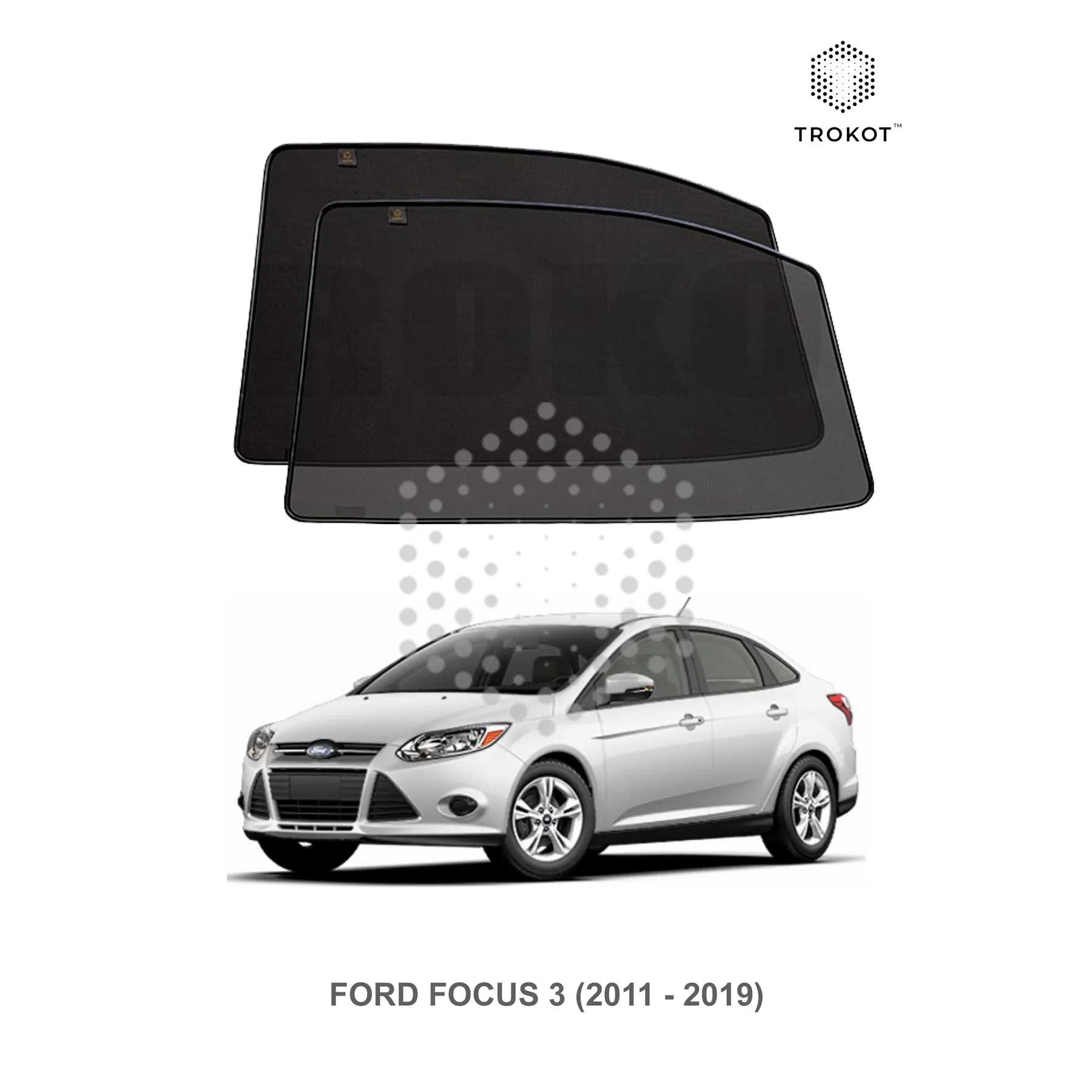 Комплект шторок на задние двери FORD Focus (3) (2011-наст.время)