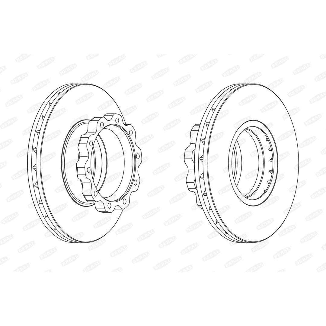 Диск тормозной BERAL BCR215A