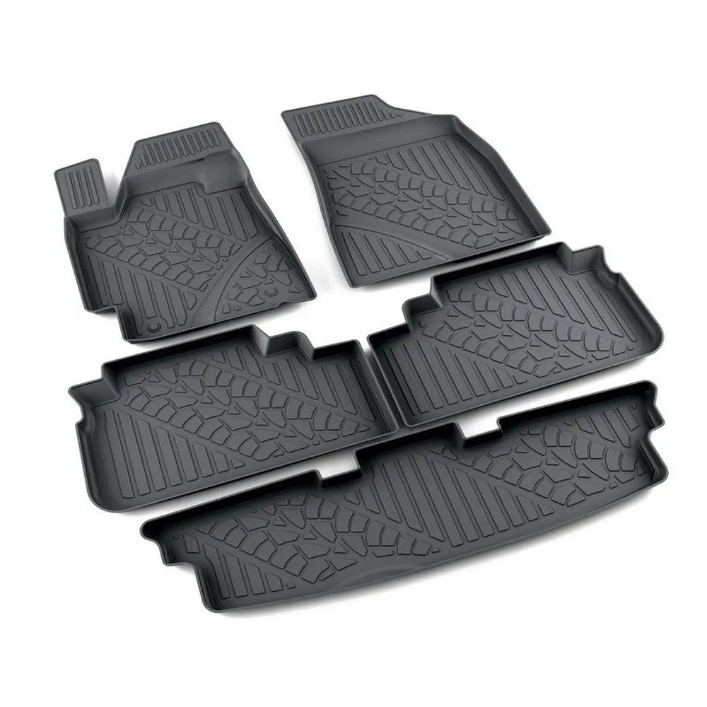 Коврики салона полиуретан черный Toyota Highlander II U40 2007- АГАТЭК A.003.149.PL