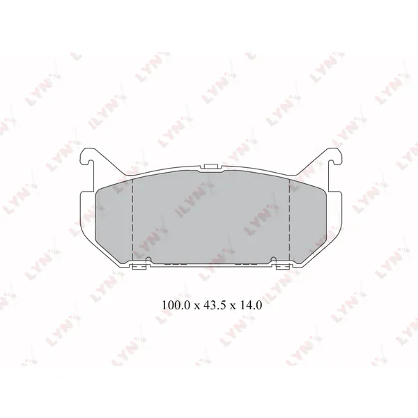 Колодки тормозные задние LYNXauto BD-3029