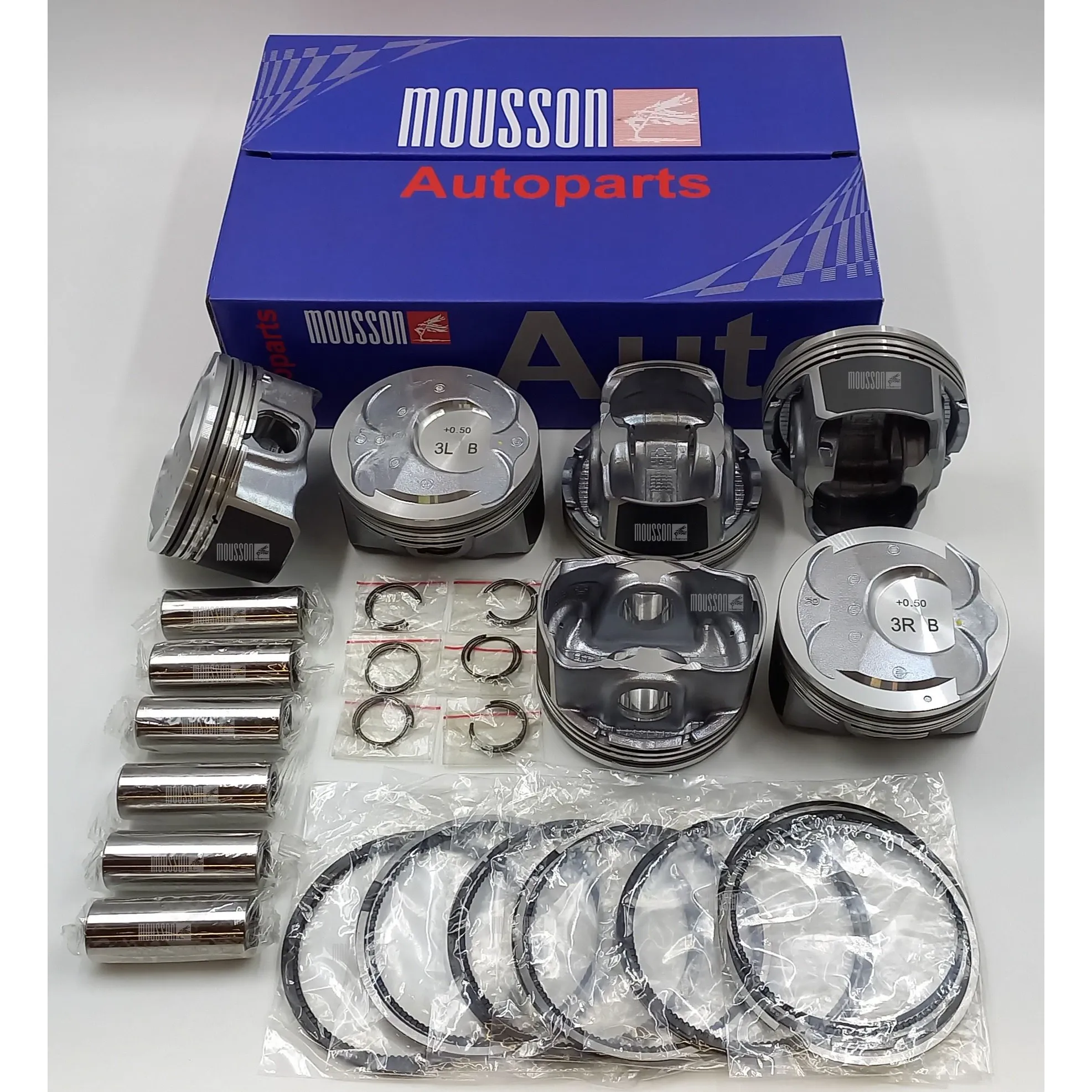 Поршень кольца ремонтные +0,5мм комплект Kia/Hyundai G6DH на 1 цилиндр MOUSSON SPRG6DH050