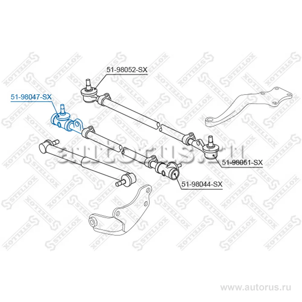 Наконечник рулевой правый Toyota Land C STELLOX 5198047_SX