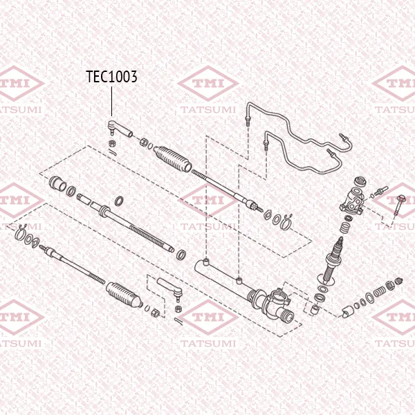 Наконечник рулевой тяги L/R NISSAN 100NX/Almera/Bluebird/Primera/Sunny 90-> TATSUMI TEC1003