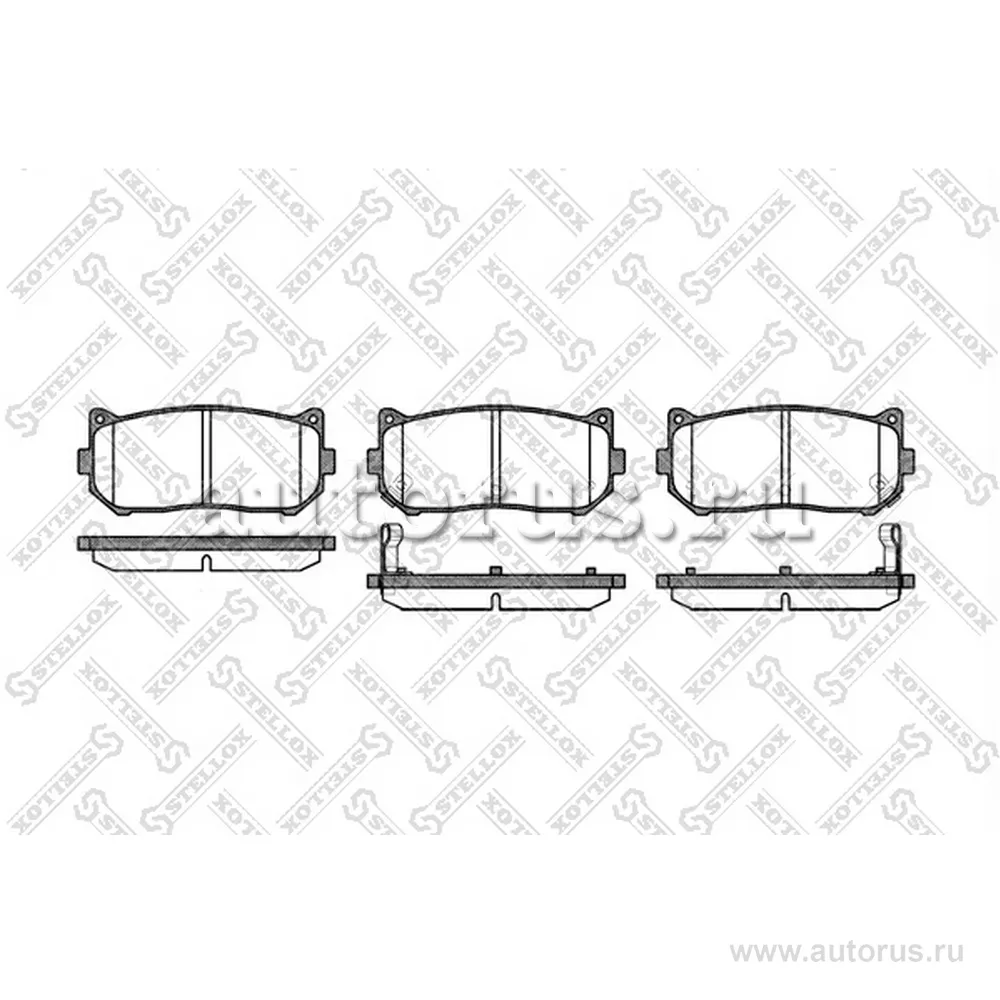 Колодки дисковые з. Kia Shuma 98>/Clarus 1.5i-2. STELLOX 660 002-SX