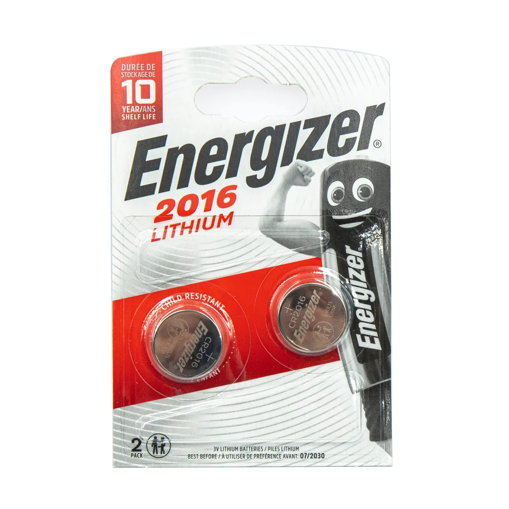 Батарейка литиевая Energizer Lithium CR2016 3V (2 шт) E301021903