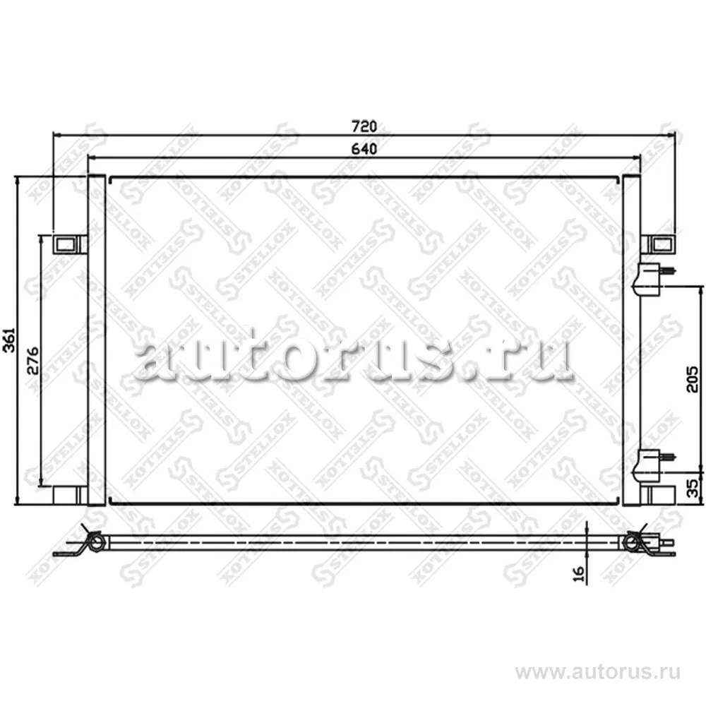 Радиатор Renaul STELLOX 10-45065-SX