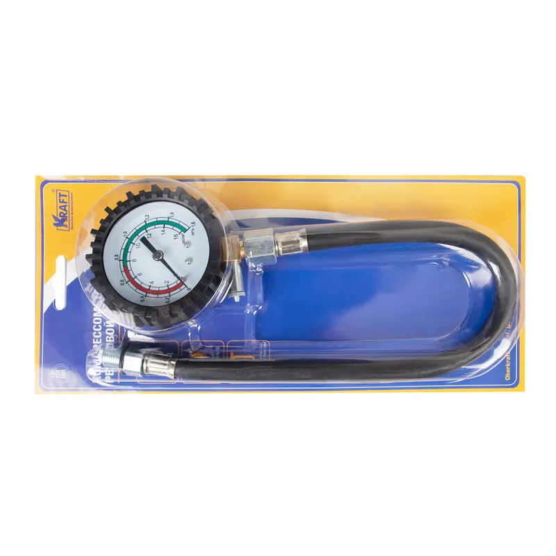 Компрессометр 16 Атм., резьбовой гибкий KRAFT KT831012