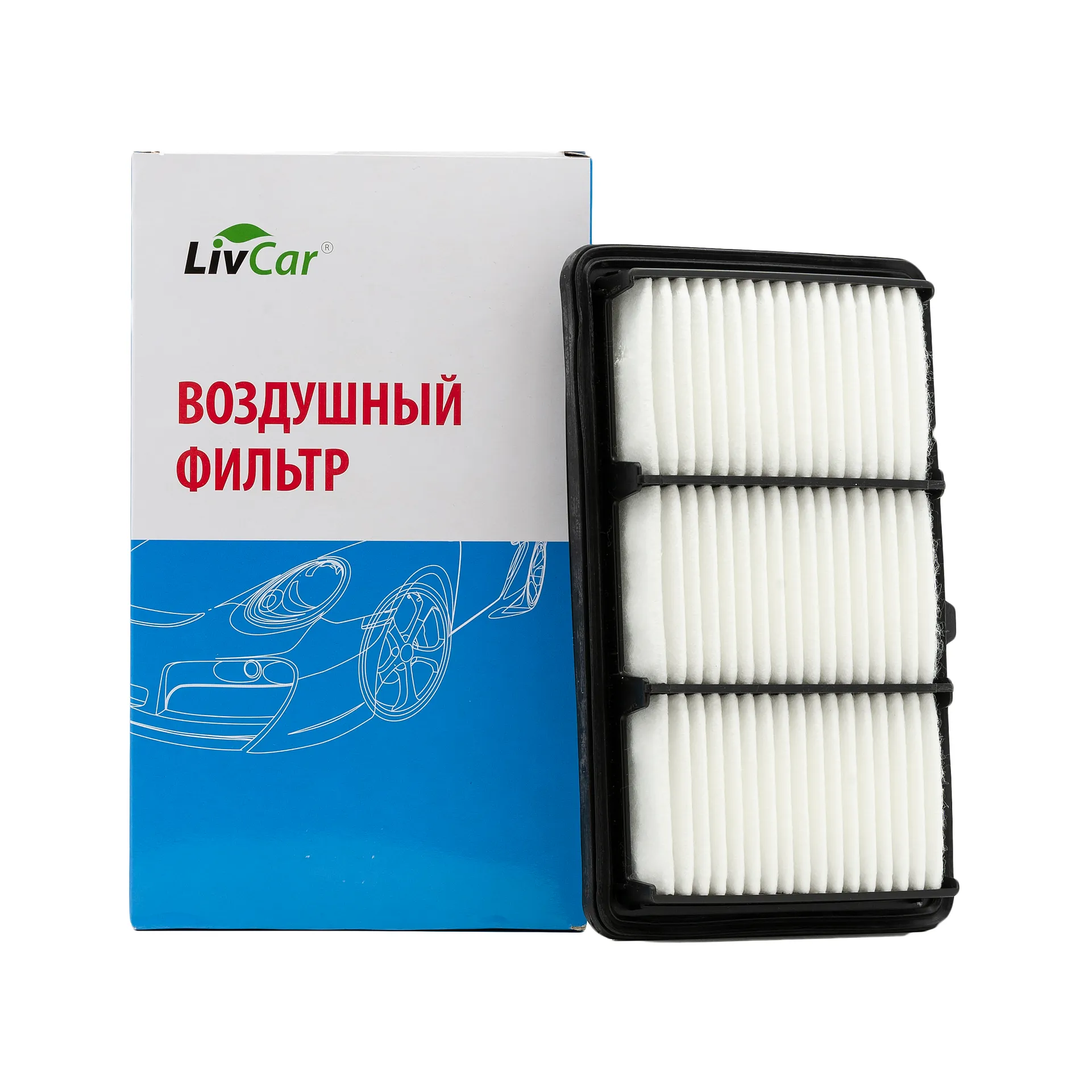 Фильтр воздушный LivCar OEM 17220-5Y3-J00 HONDA (RHD, LHD) LIVCAR LCH0052A