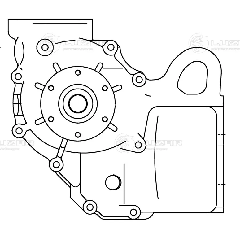 Насос водяной для Mercedes-Benz Axor (01-) [OM457/OM460] LUZAR LWP 1540