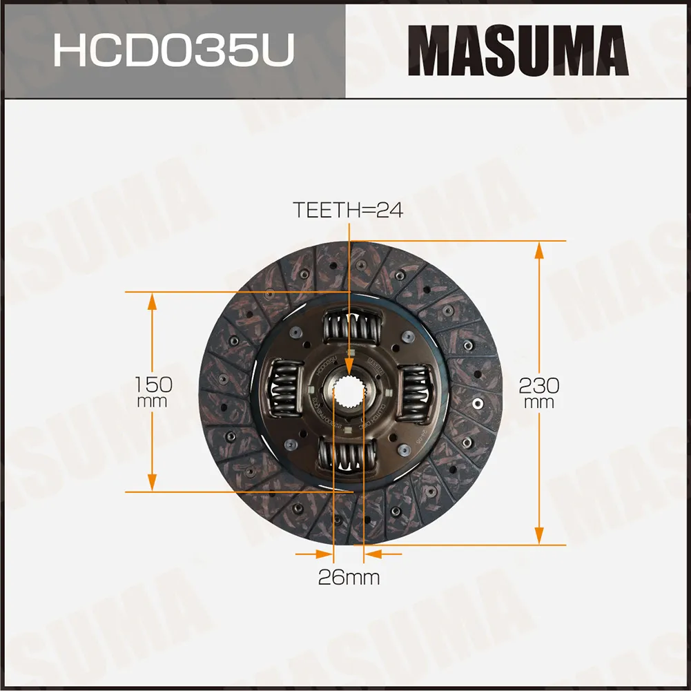 Диск сцепления HONDA CR-V MASUMA HCD035U