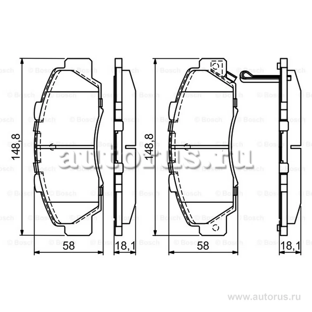Колодки тормозные HONDA ACCORD 91-98/CR-V 95-02 передние