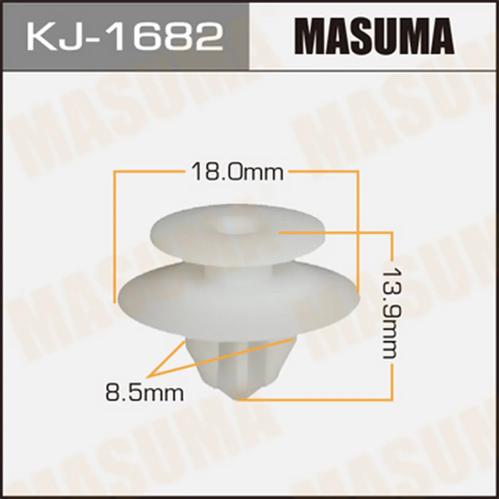 Клипса mitsubishi galant 96-06pajero 99-06 MASUMA KJ-1682