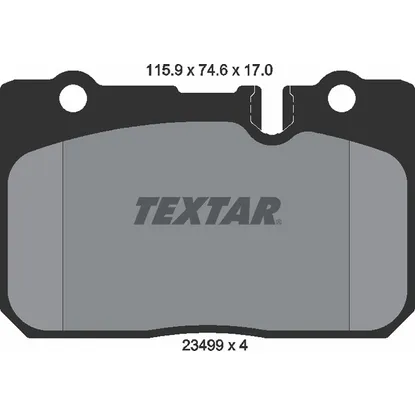 Колодки тормозные передние LEXUS TEXTAR 2349901