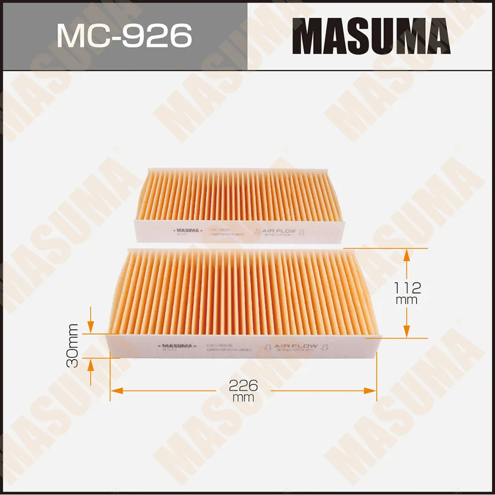 Салонный фильтр AC-803 MASUMA (1/40) MASUMA MC926