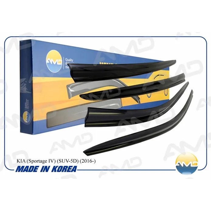 Дефлекторы окон (компл.4шт) KIA Sportage IV 2016-> AMD AMD.DK465
