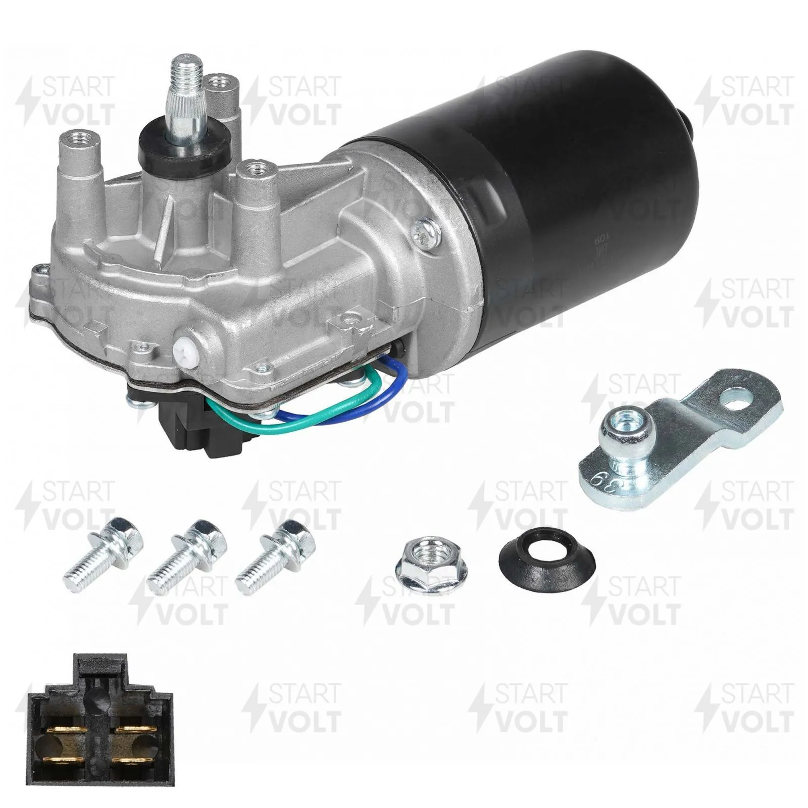 Моторедуктор стеклоочистителя для а/м LIFAN SMILY (08-) (передний) STARTVOLT VWF 3004