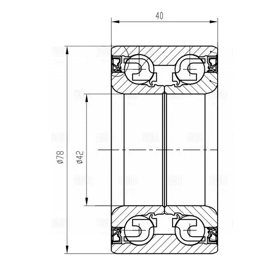 Подшипник ступицы для а/м Geely Coolray (19-) перед. TRIALLI CS 1107