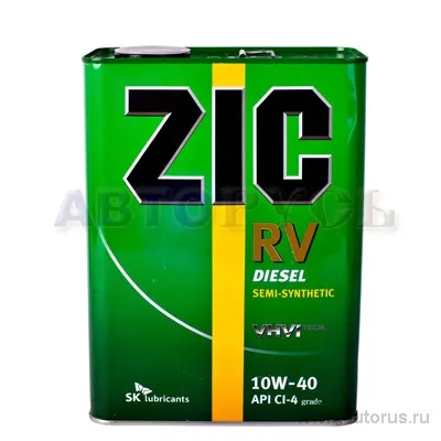 Масло моторное ZIC RV CI-4/SH 10W-40 полусинтетическое 4 л 163129