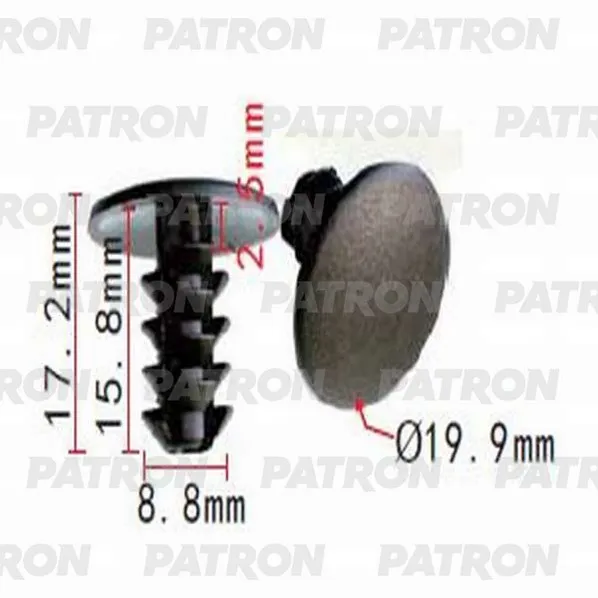 Клипса пластмассовая AlfaRomeo,Fiat,Lancia применяемость: уплотнитель PATRON P370563