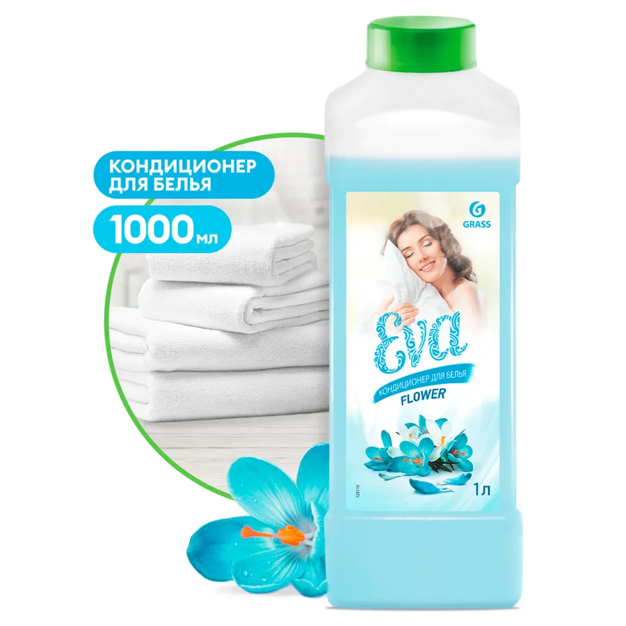 Кондиционер для белья концентрированный EVA flower 1л GRASS 125115