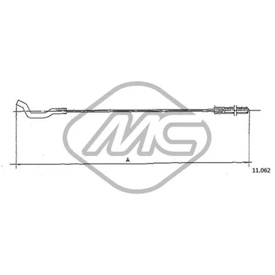 Трос газа 1600 TL Metalcaucho 83785